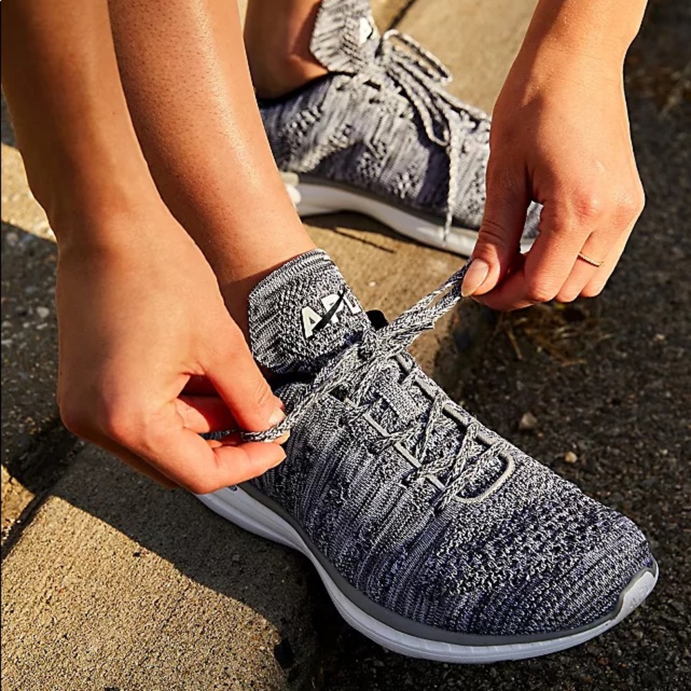 APL Techloom Pro Women's Heather Grey Woven Running Shoe Sneakers Traine…